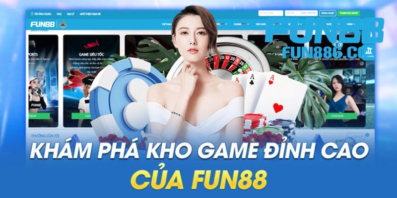 Nhiều sảnh game live casino Fun88 hay